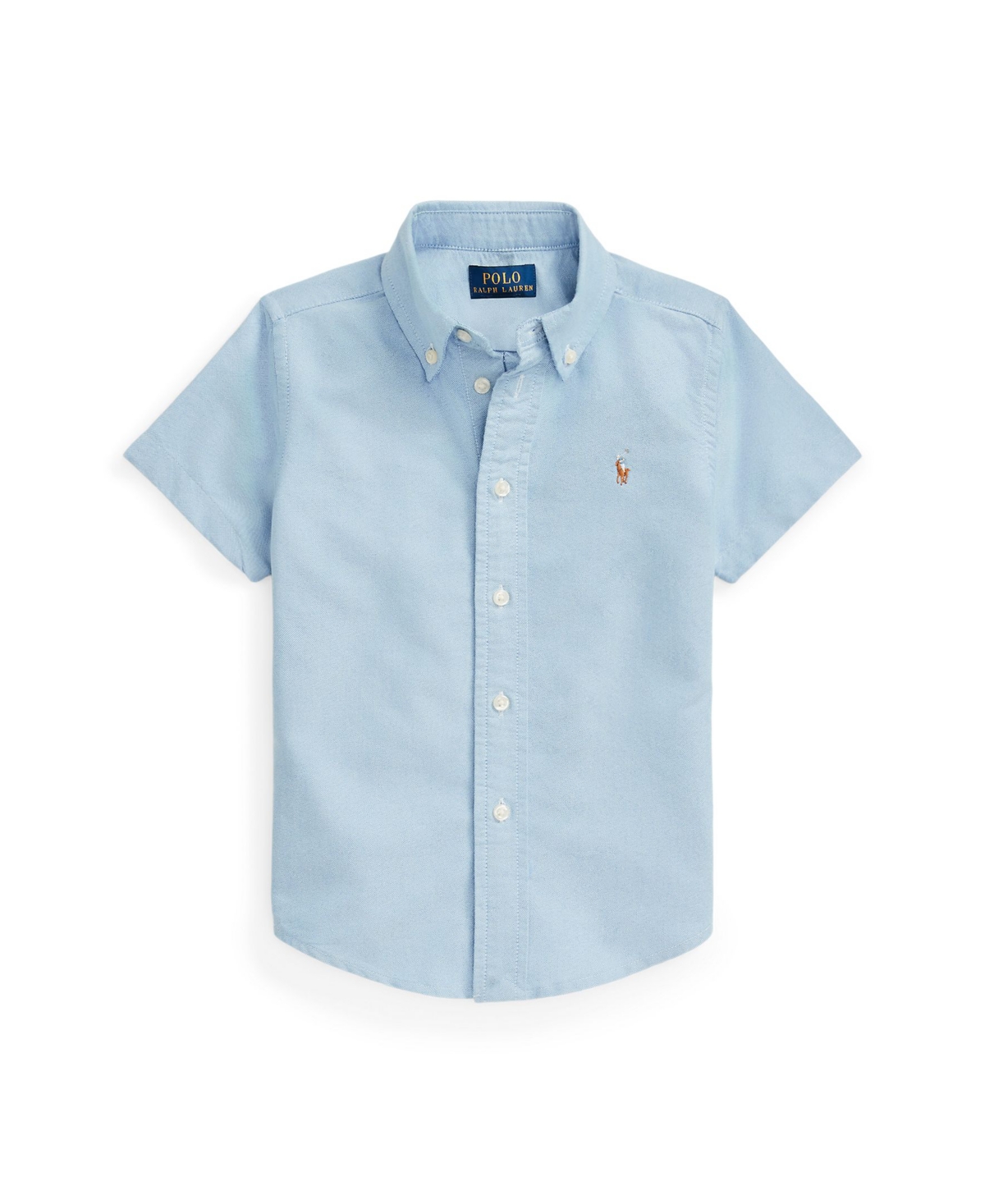 Polo Ralph Lauren Big Boys Cotton Oxford Short-sleeve Shirt In Bsr Blue