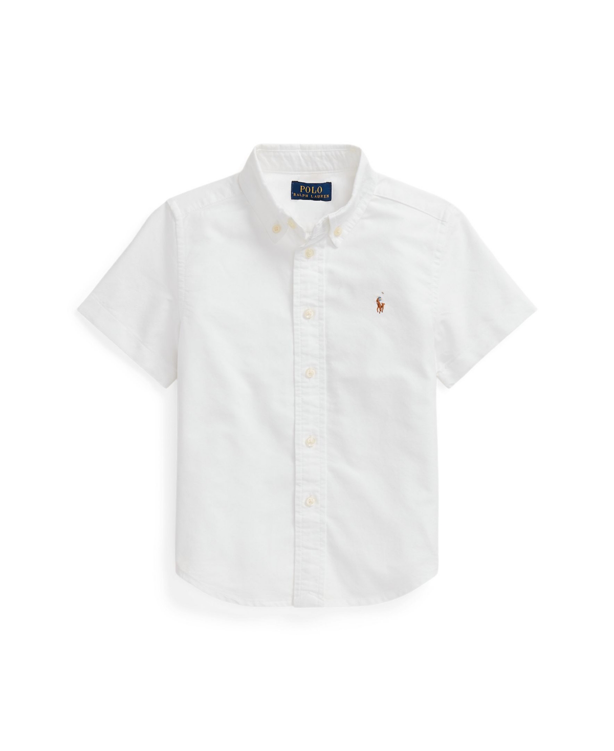 Polo Ralph Lauren Big Boys Cotton Oxford Short-sleeve Shirt In White