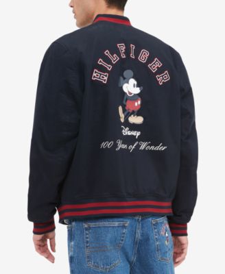 Tommy Hilfiger x Disney Men's Varsity Mickey Mouse Graphic Bomber Jacket