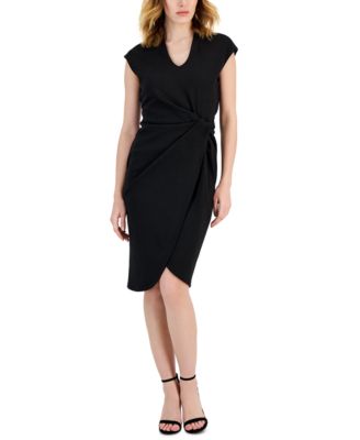 Tahari ASL - Women's Gathered-Waist Sheath Dress