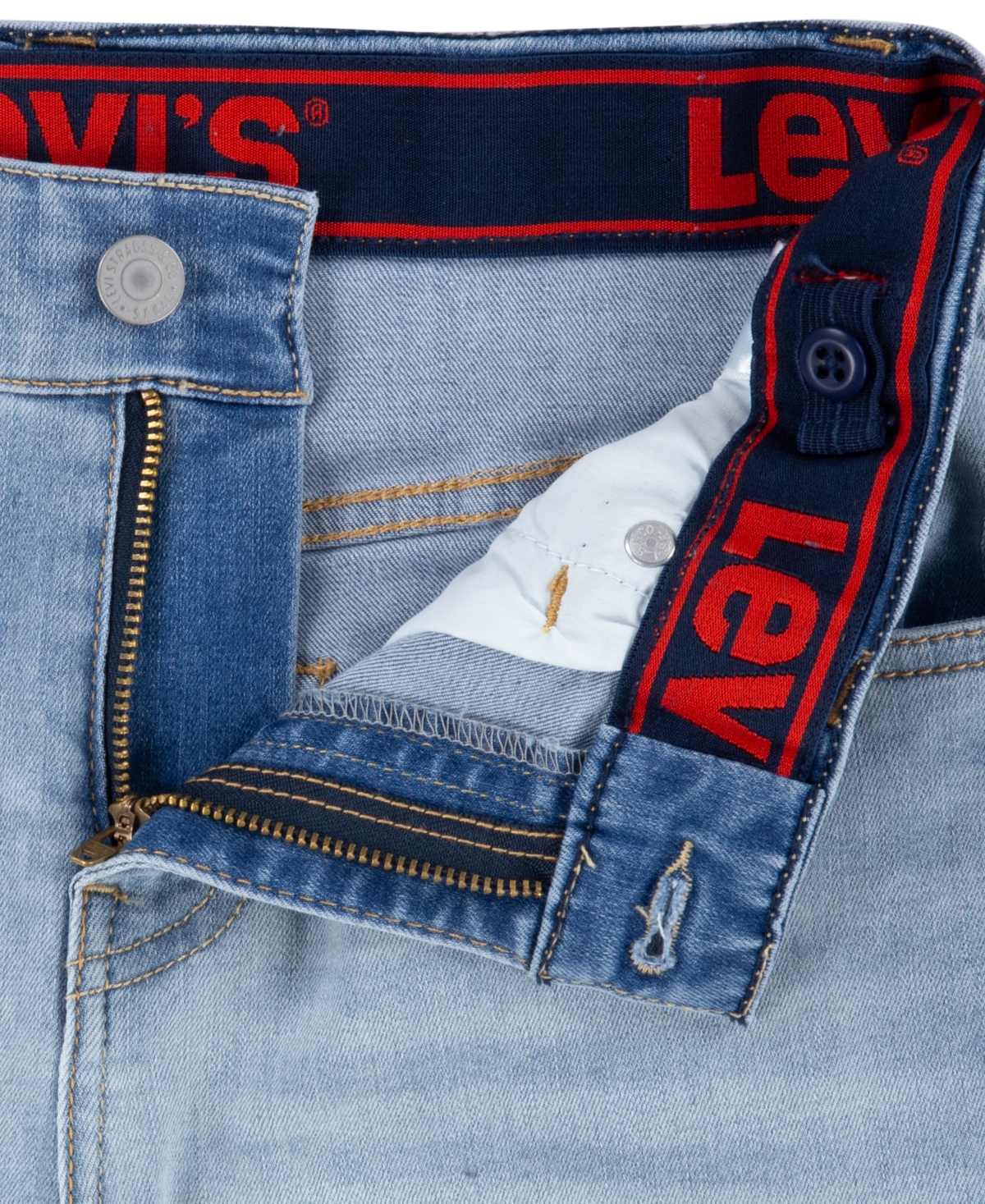 LEVI'S BIG BOYS SLIM FIT 5-POCKET PERFORMANCE SHORTS 