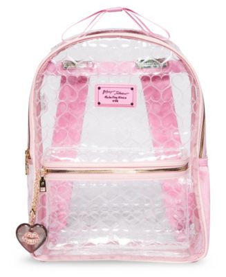 Betsey Johnson Clear Backpack with Pouch Macy s