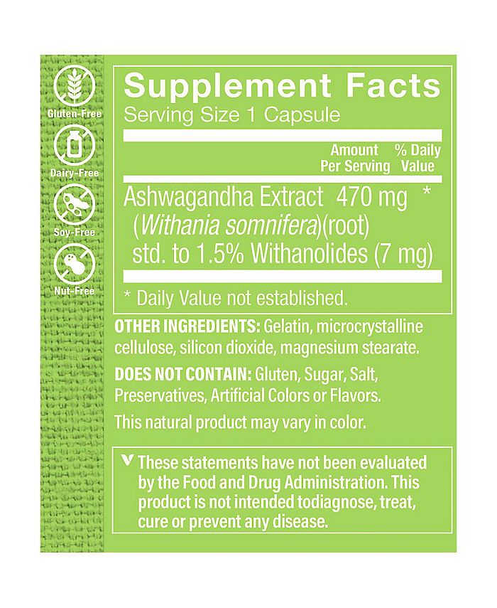 The Vitamin Shoppe Ashwagandha Extract Promotes Energy & Vitality