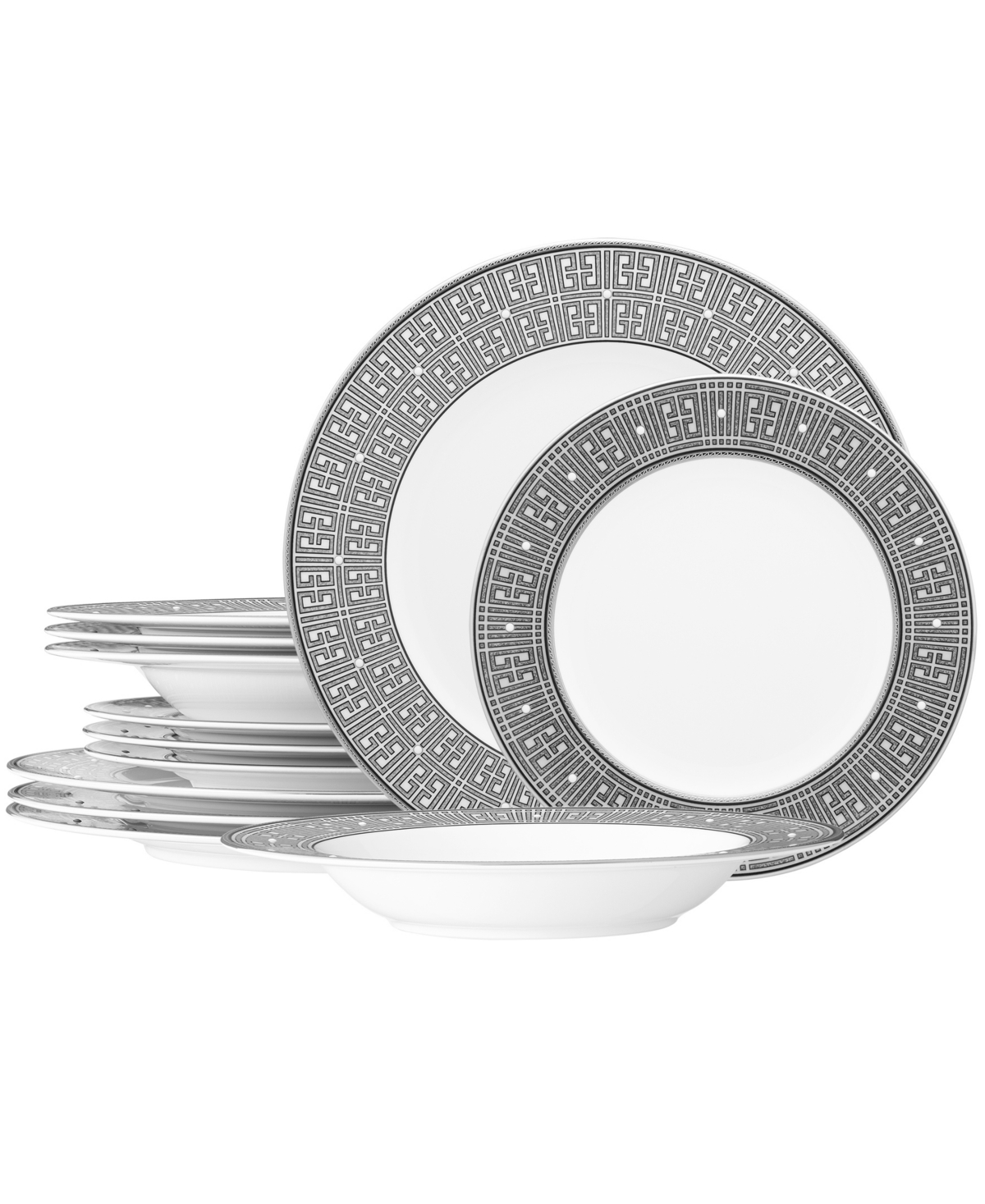 Noritake Infinity 12 Piece Set, Service For 4 In Graphite