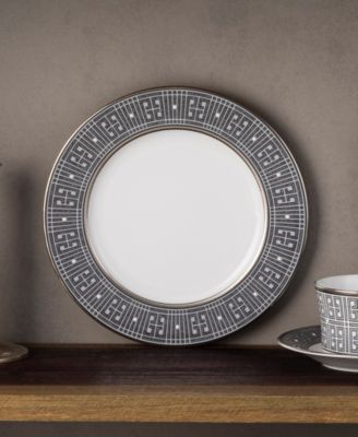 Infinity Graphite 4 Piece Salad Plate Set, Service for 4