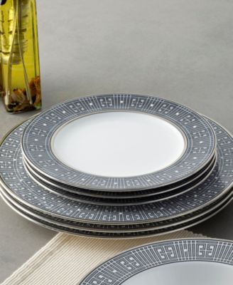 Infinity Graphite 4 Piece Salad Plate Set, Service for 4