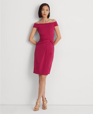 Lauren Ralph Lauren - Women's Crepe Off-the-Shoulder Dress