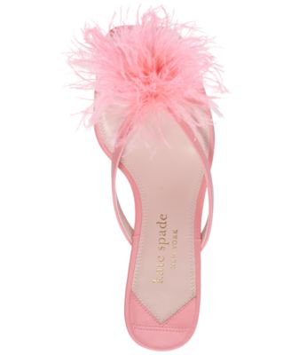 kate spade new york Women's Bahama Slip-On Pom Pom Dress Sandals