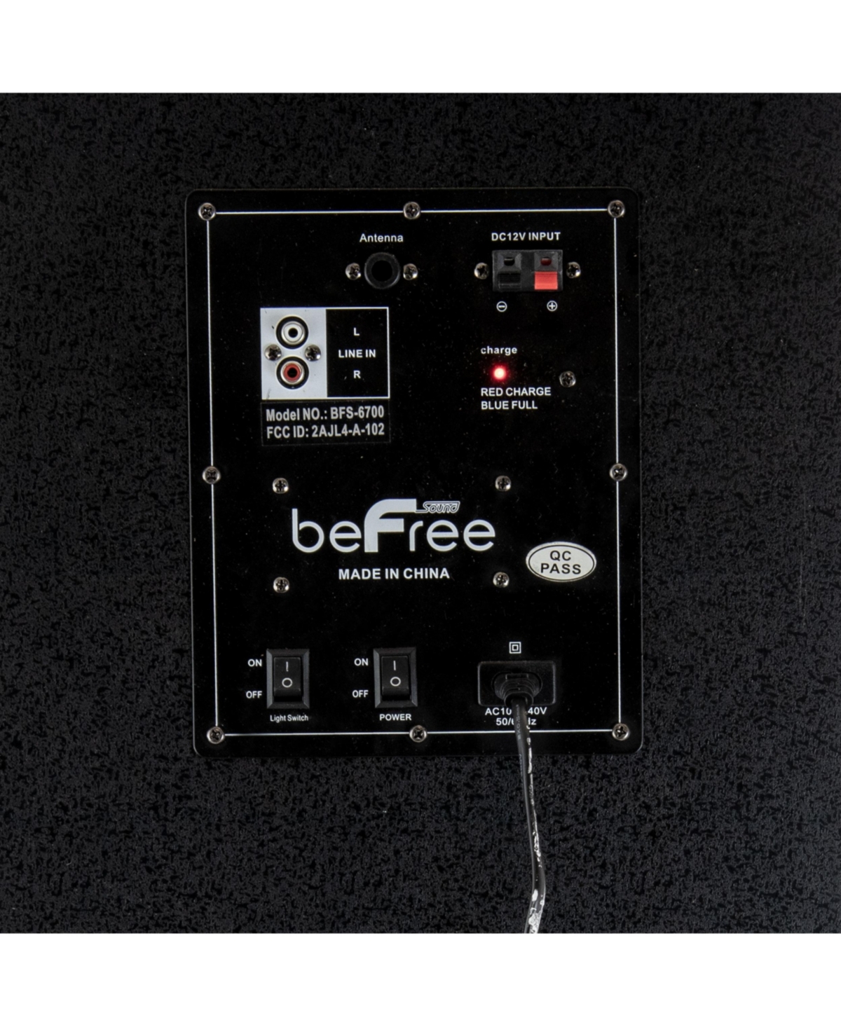 beFree Sound Triple Portable Bluetooth Subwoofer Speaker with Party Lights