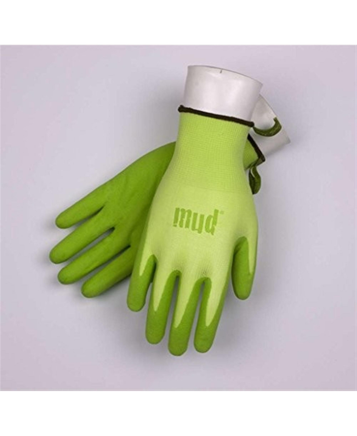 Mud Simply Mud Gloves, Nitrile Coated Gloves For Gardening and Work, Kiwi, Small - Green