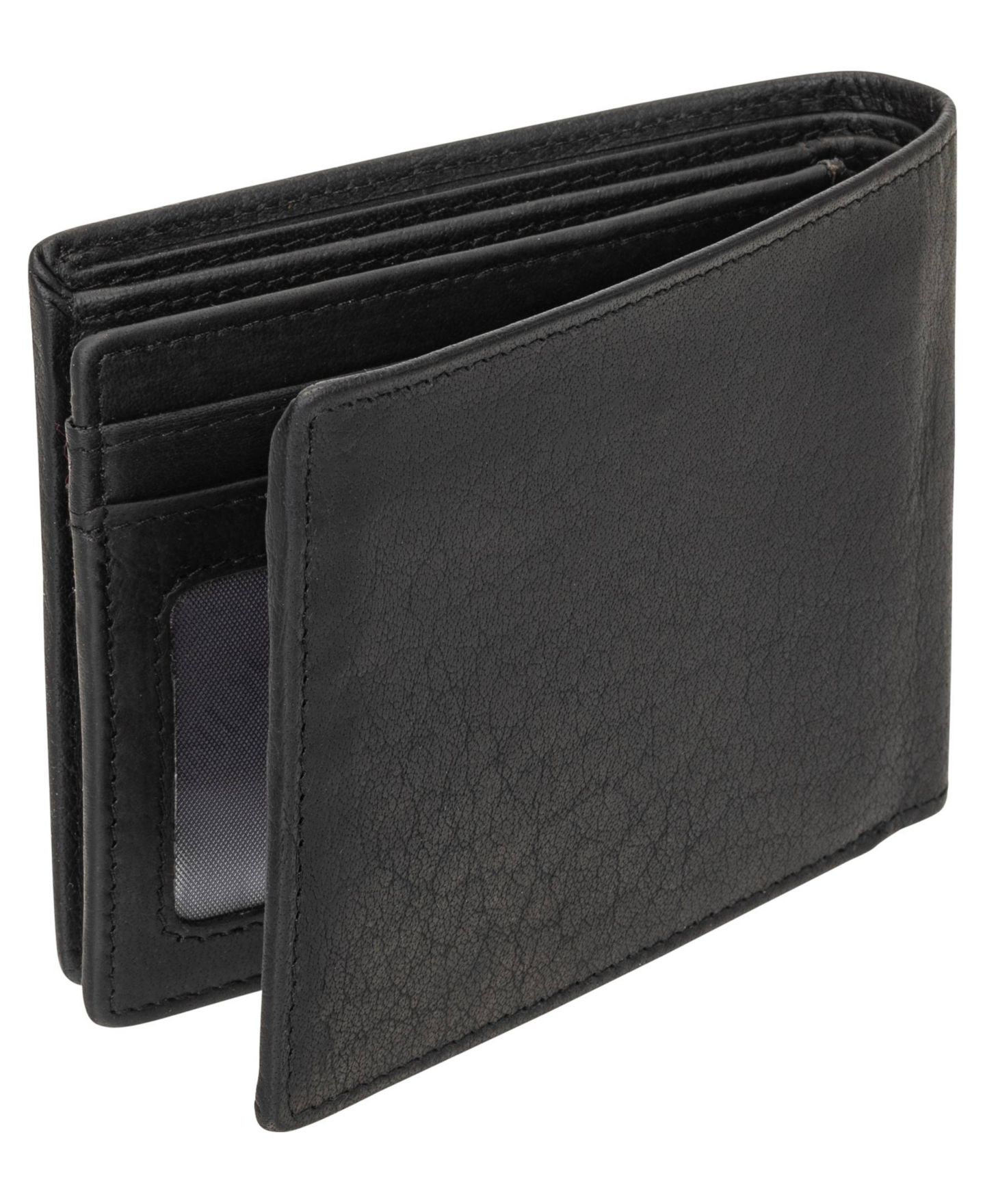 Мужской кошелёк Mancini Buffalo RFID Secure Center Wing Billfold Wallet, цвет: Чёрный — фото 2