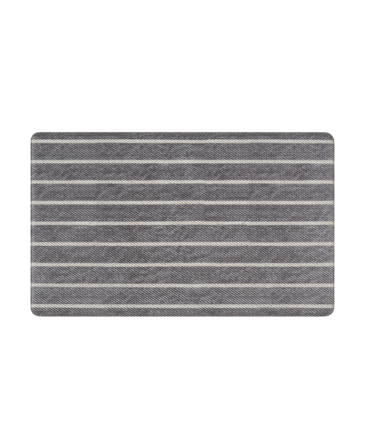 Lucky Brand Montanita Printed Anti-fatigue And Skid-resistant Wellness Mat, 18" X 30" In Gray