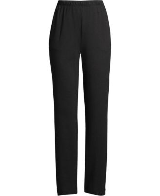 Petite Sport Knit High Rise Elastic Waist Pants