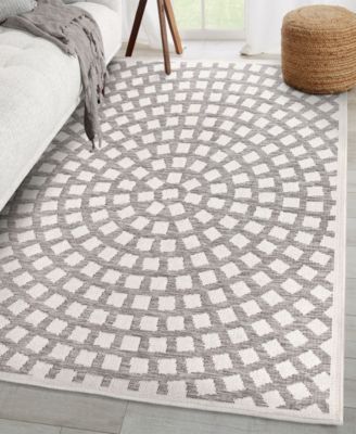 Orian Rugs Closeout Knitweave Indoor Outdoor oz 79 X 1010 Area Rug In Gray