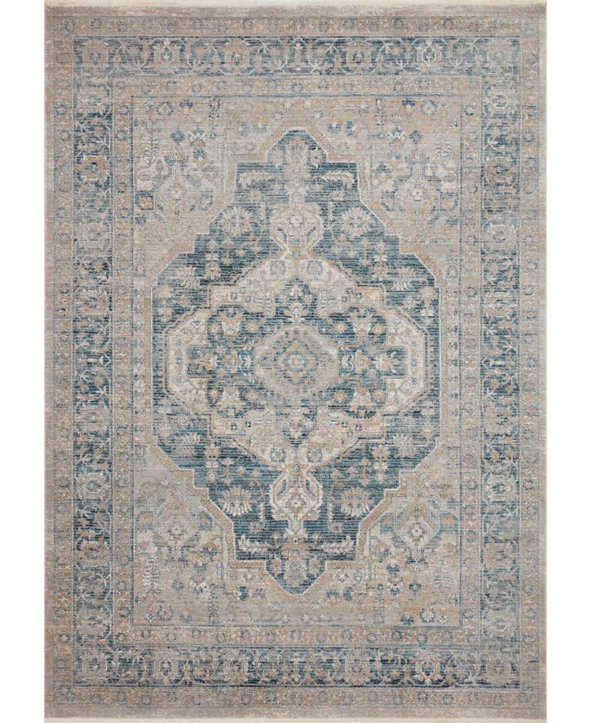 Magnolia Home By Joanna Gaines X Loloi Elise Eli-01 5'3" X 7'9" Area Rug In Neutral