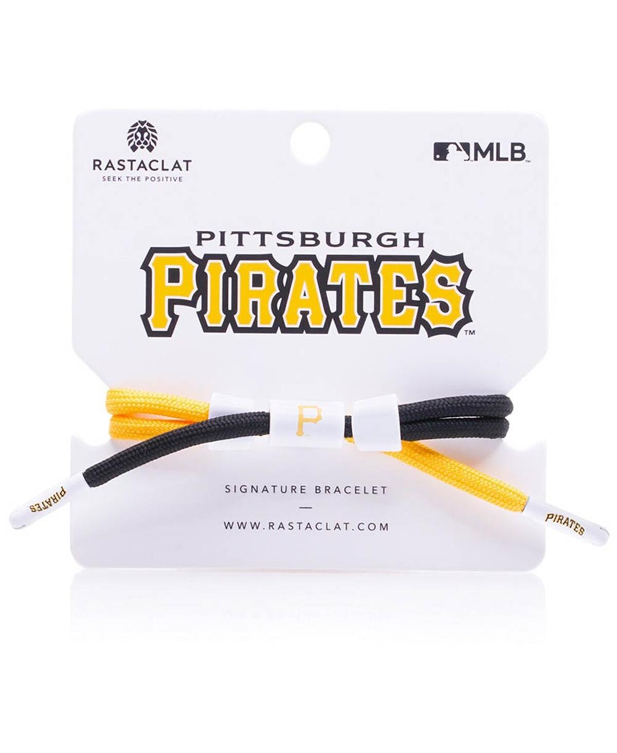 Rastaclat Men's  Pittsburgh Pirates Signature Outfield Bracelet In Yellow