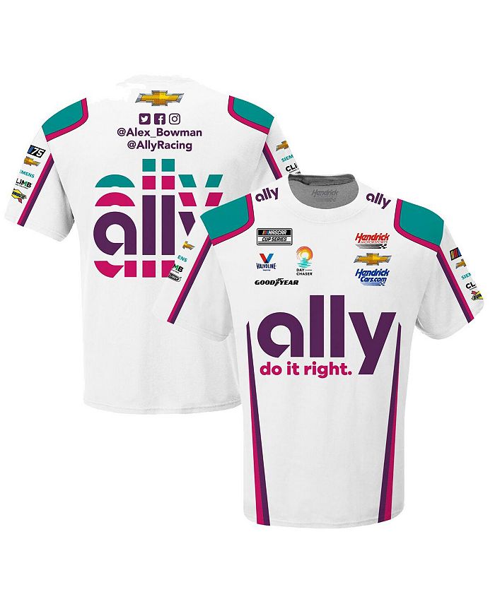 Hendrick Motorsports Team Collection Men s White Alex Bowman Ally