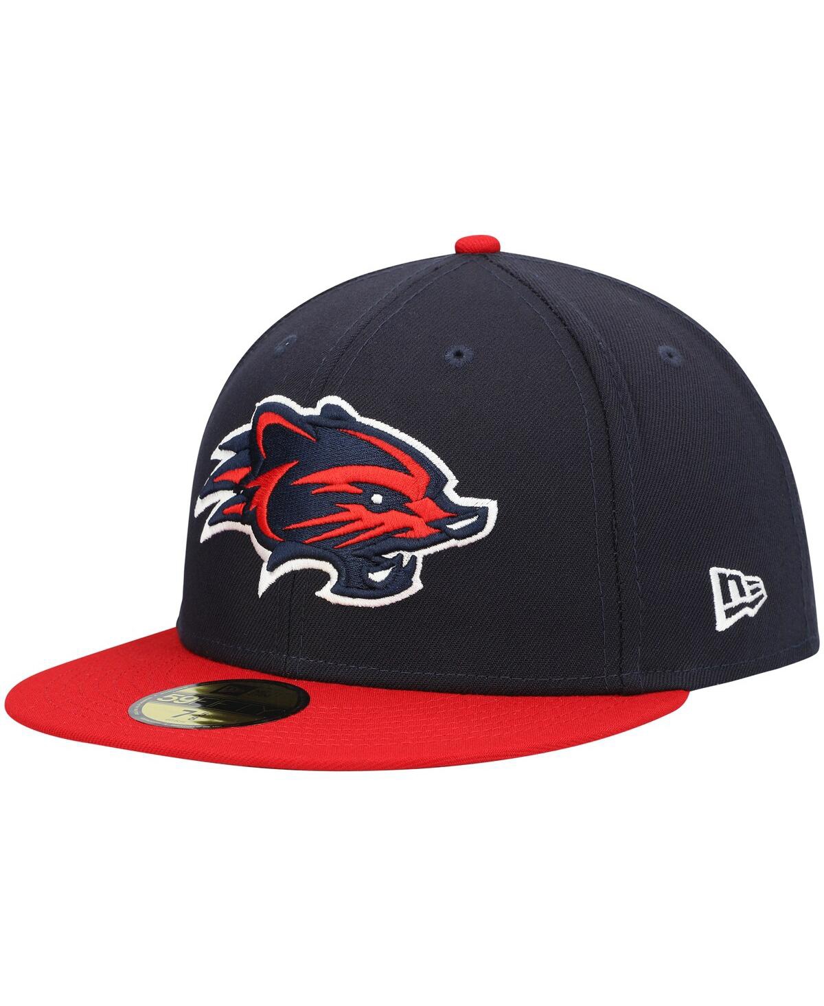 New Era Navy New Hampshire Fisher Cats Authentic Collection Road 59fifty Fitted Hat In Navy