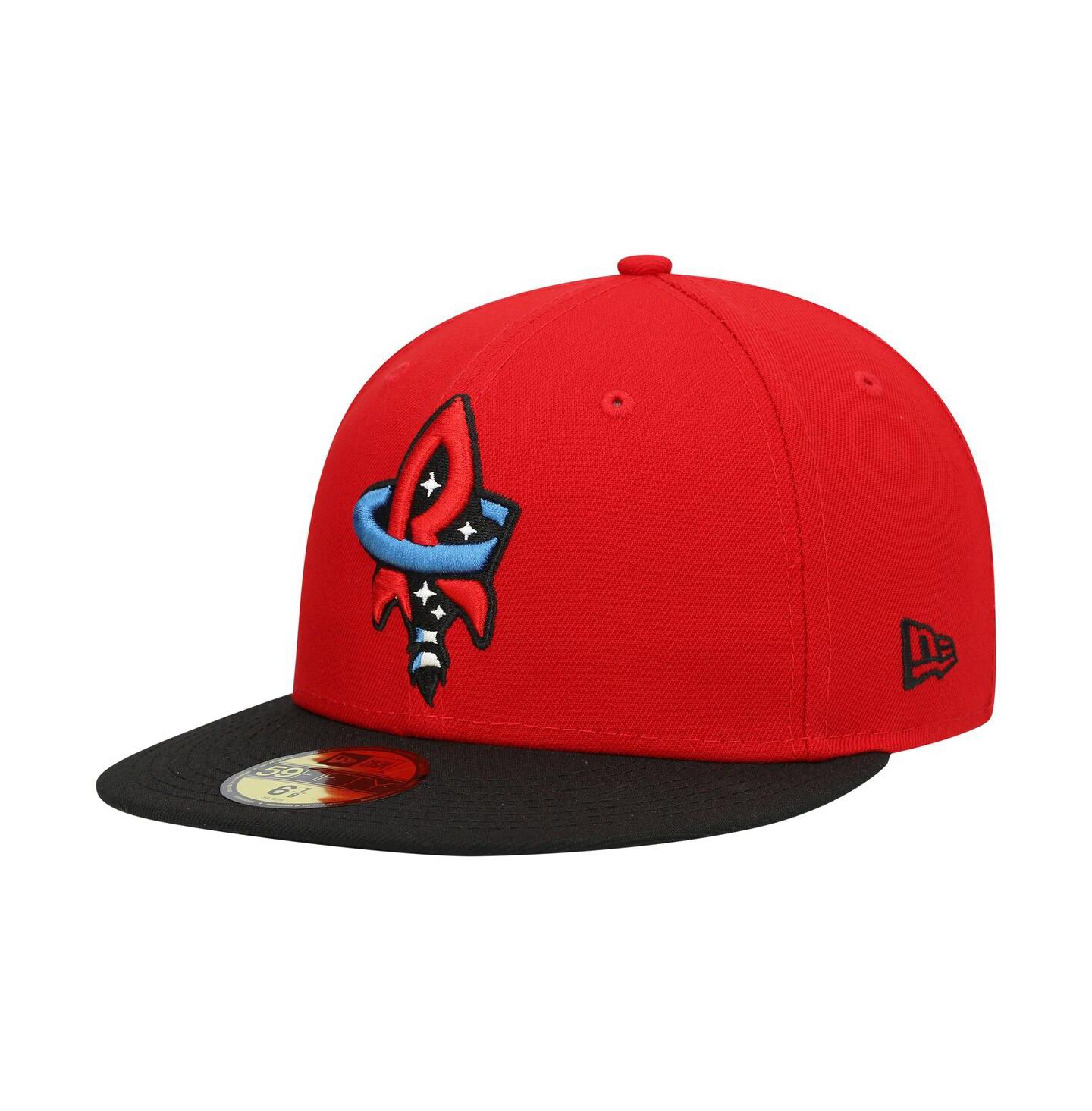 Мужская кепка New Era Red Rocket City Trash Pandas Authentic Collection Team Alternate 59FIFTY Fitted Hat — фото 2