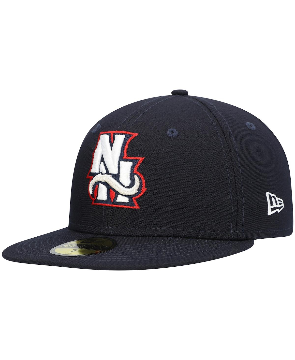 NEW ERA MEN'S NEW ERA NAVY NEW HAMPSHIRE FISHER CATS AUTHENTIC COLLECTION TEAM ALTERNATE 59FIFTY FITTED HAT 