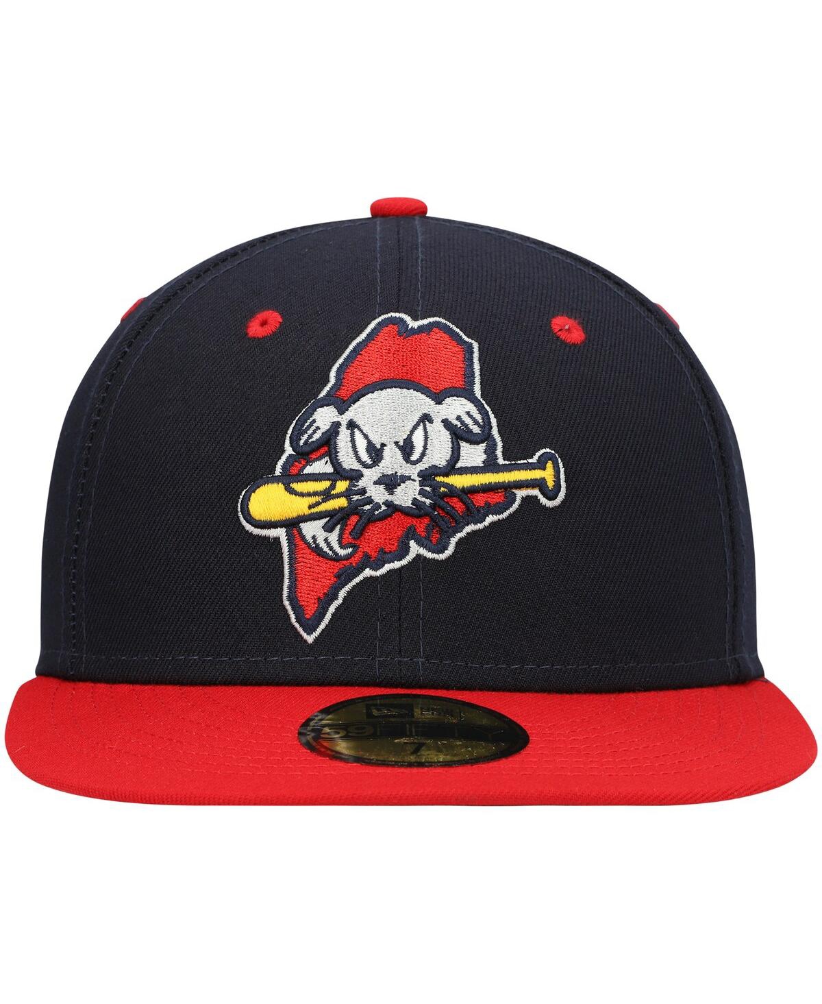 Men's New EraPortland Sea Dogs Authentic Collection Team Alternate 59FIFTY Fitted Hat - Navy