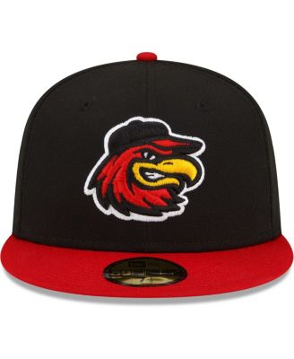 Men's Black Rochester Red Wings Home Authentic Collection 59FIFTY Fitted Hat