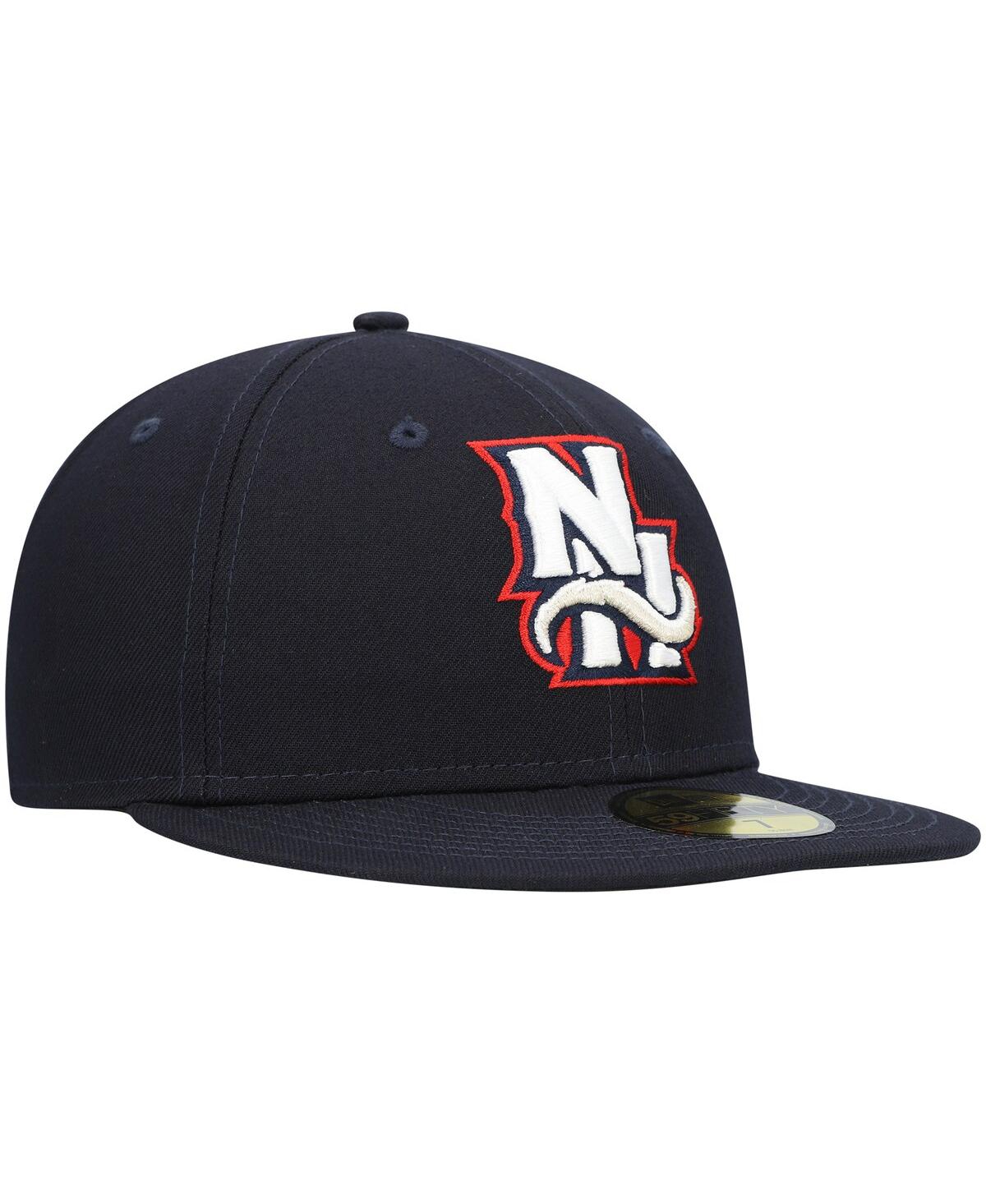 NEW ERA MEN'S NEW ERA NAVY NEW HAMPSHIRE FISHER CATS AUTHENTIC COLLECTION TEAM ALTERNATE 59FIFTY FITTED HAT 