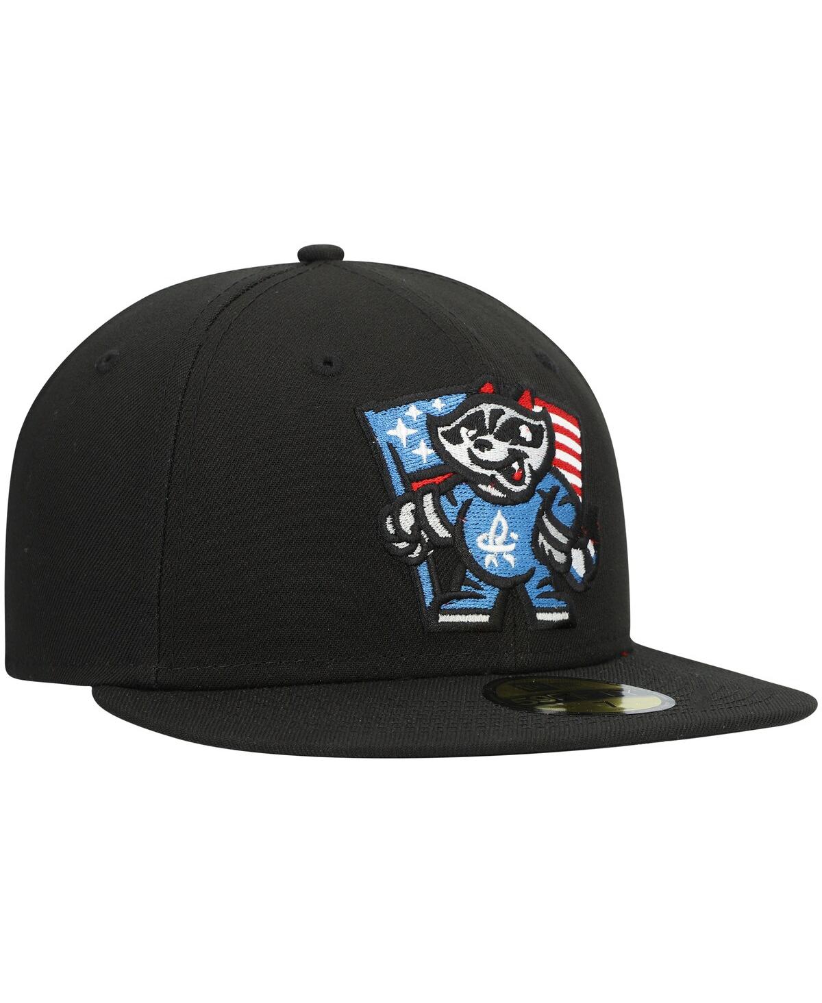 New Era Men's  Black Rocket City Trash Pandas Authentic Collection Team Alternate 59fifty Fitted Hat In Black