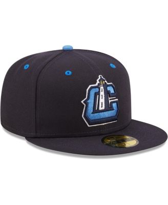 Men's Navy Lake County Captains Authentic Collection 59FIFTY Fitted Hat