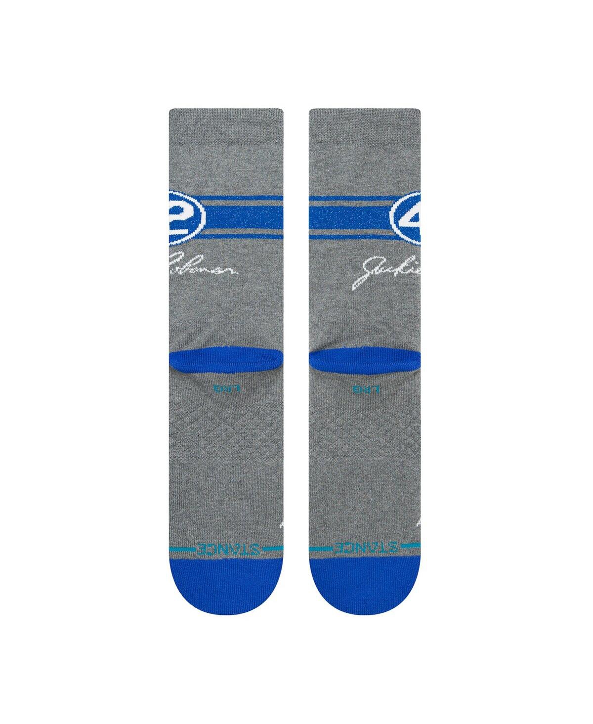 Shop Stance Men's  Jackie Robinson Crew Socks In Gray