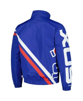 Men's Royal Chicago White Sox Exploded Logo Warm Up Full-Zip Jacket