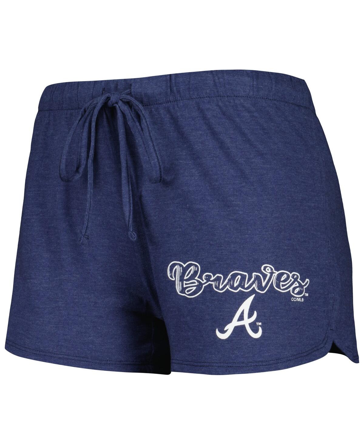 Shop Concepts Sport Women's  Navy Atlanta Braves Billboard Racerback Tank And Shorts Sleep Set