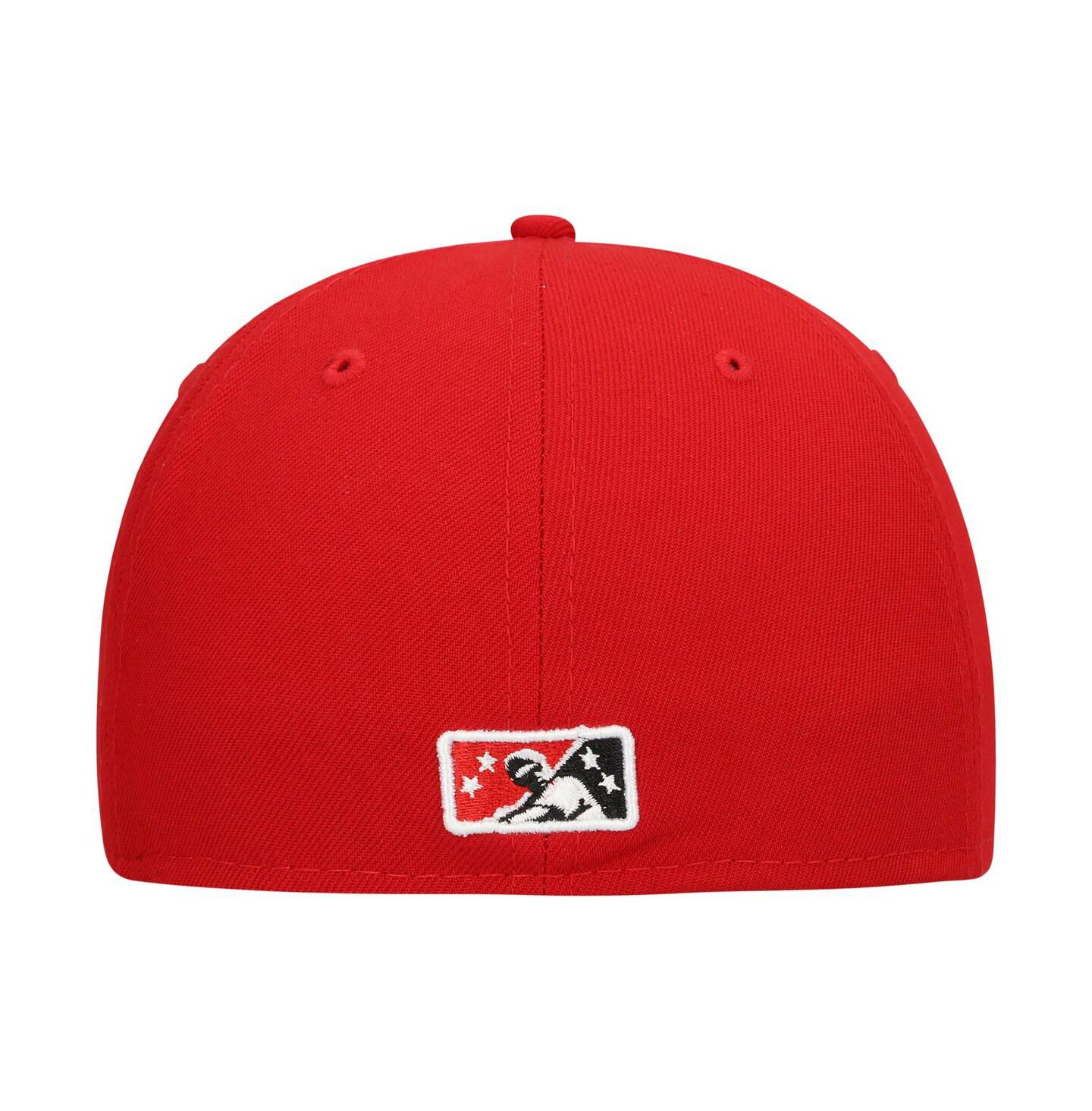 Мужская кепка New Era Red Rocket City Trash Pandas Authentic Collection Team Alternate 59FIFTY Fitted Hat — фото 5