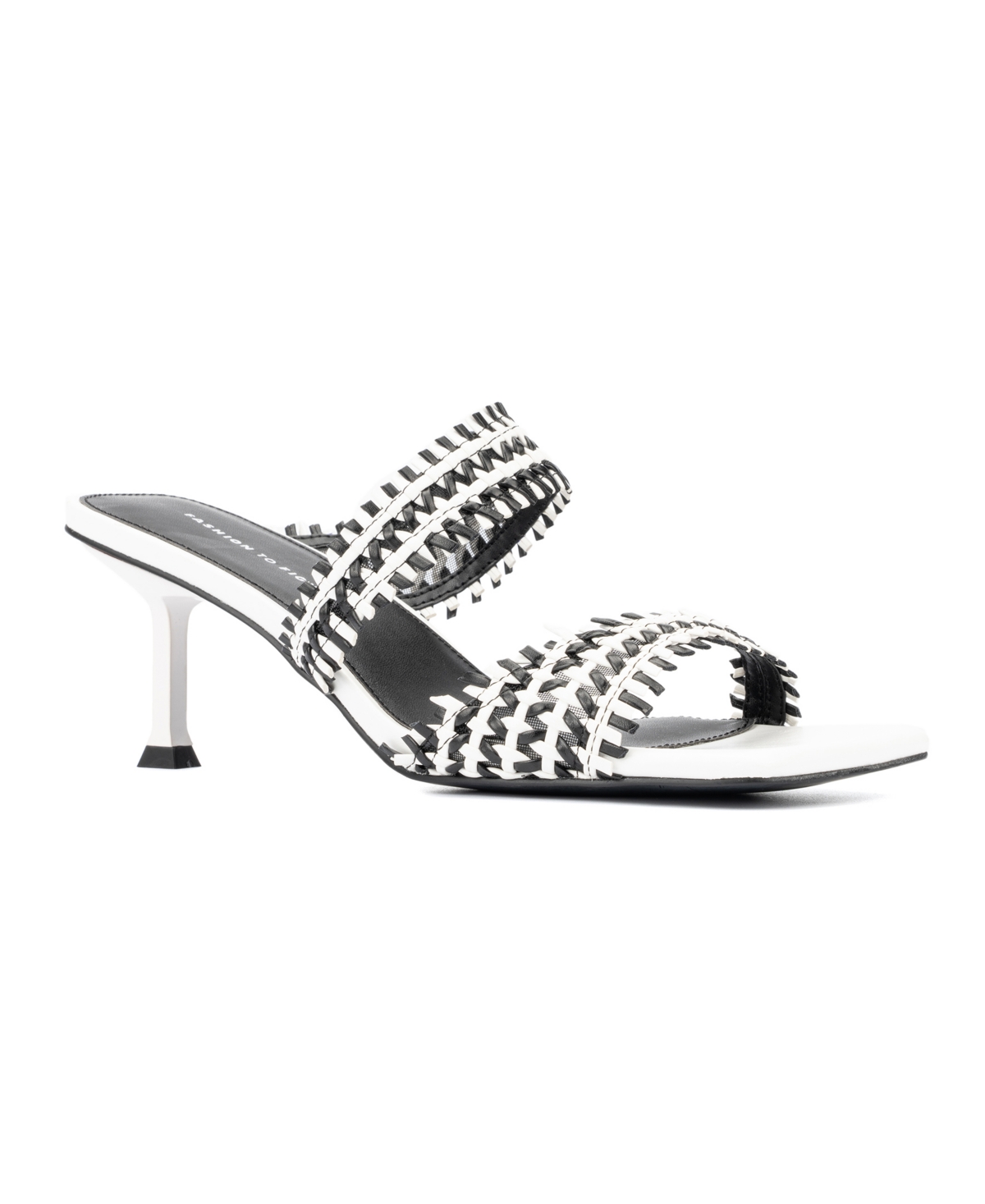 Women's Patti Wide Width Sandals Heels - Black/white