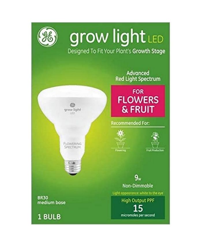 GE Lighting GE Grow Light LED Flood Light Bulb, Advanced Red Spectrum