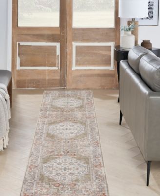 Astra Machine Washable ASW11 2'2" x 8' Runner Area Rug