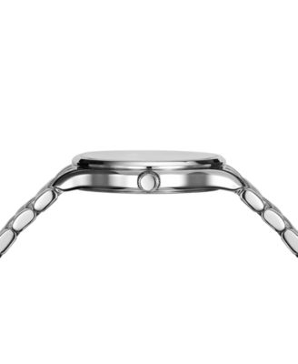 Women's Swiss Beleganza Diamond (1/20 ct. t.w.) Stainless Steel Bracelet Watch 32mm