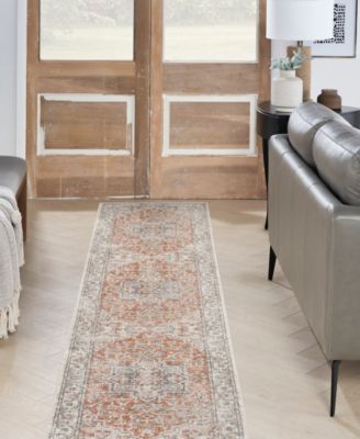 Astra Machine Washable ASW12 2'2" x 10' Runner Area Rug