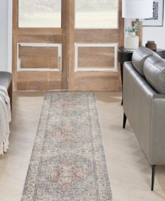 Astra Machine Washable ASW12 2'2" x 10' Runner Area Rug