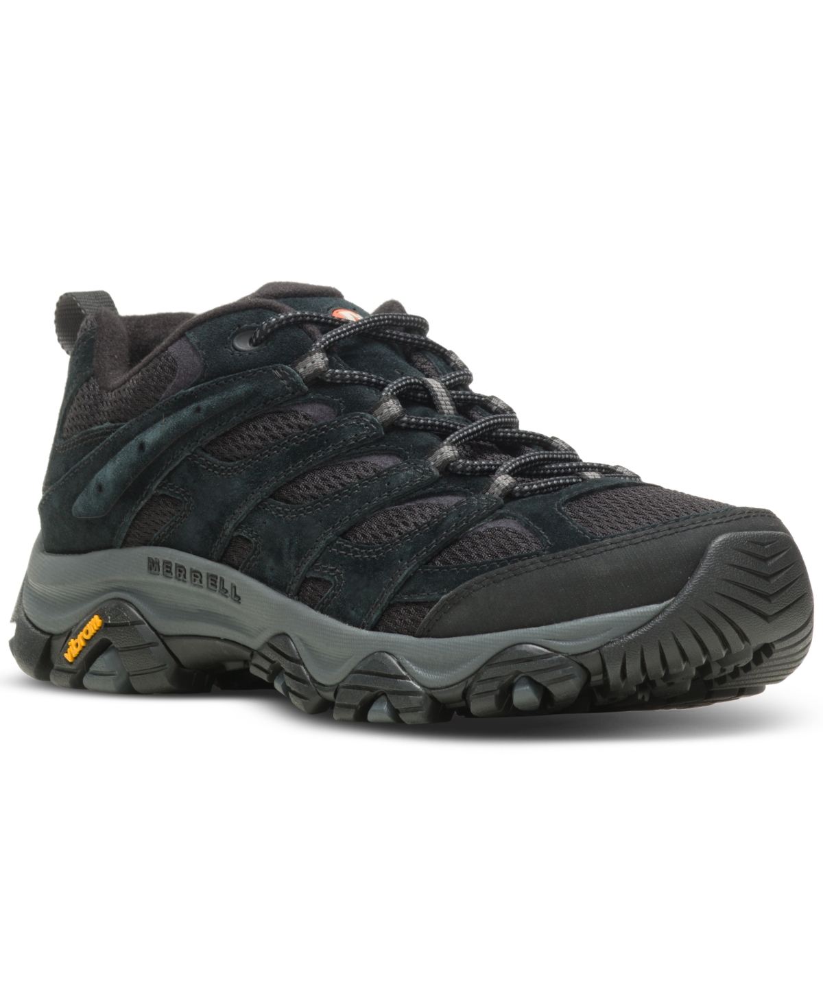 Shop Merrell Men's Moab 3 Lace-up Hiking Shoes In Black Night
