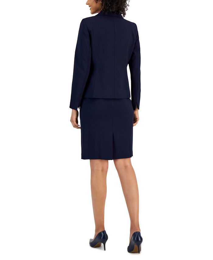 Le Suit Petite Three-Button Jacket & Pencil Skirt - Macy's