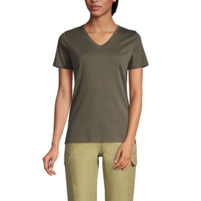 Women's Tall Supima Cotton V-neck T-Shirt