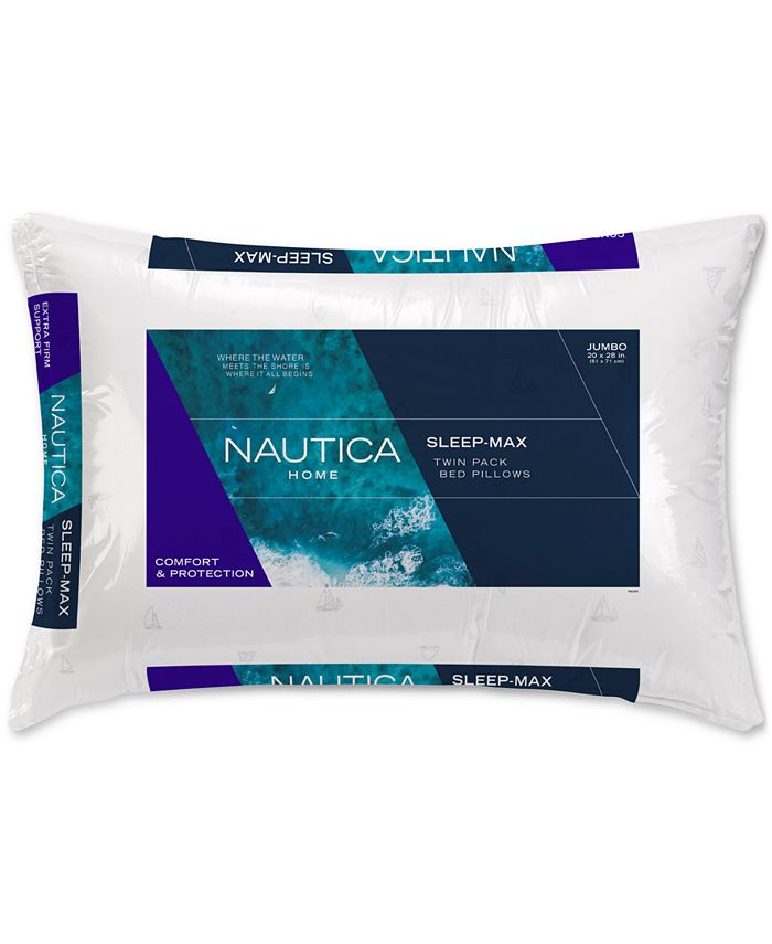 Nautica Home Sleep Max Jumbo Bed Pillow, Set of 2 Macy's