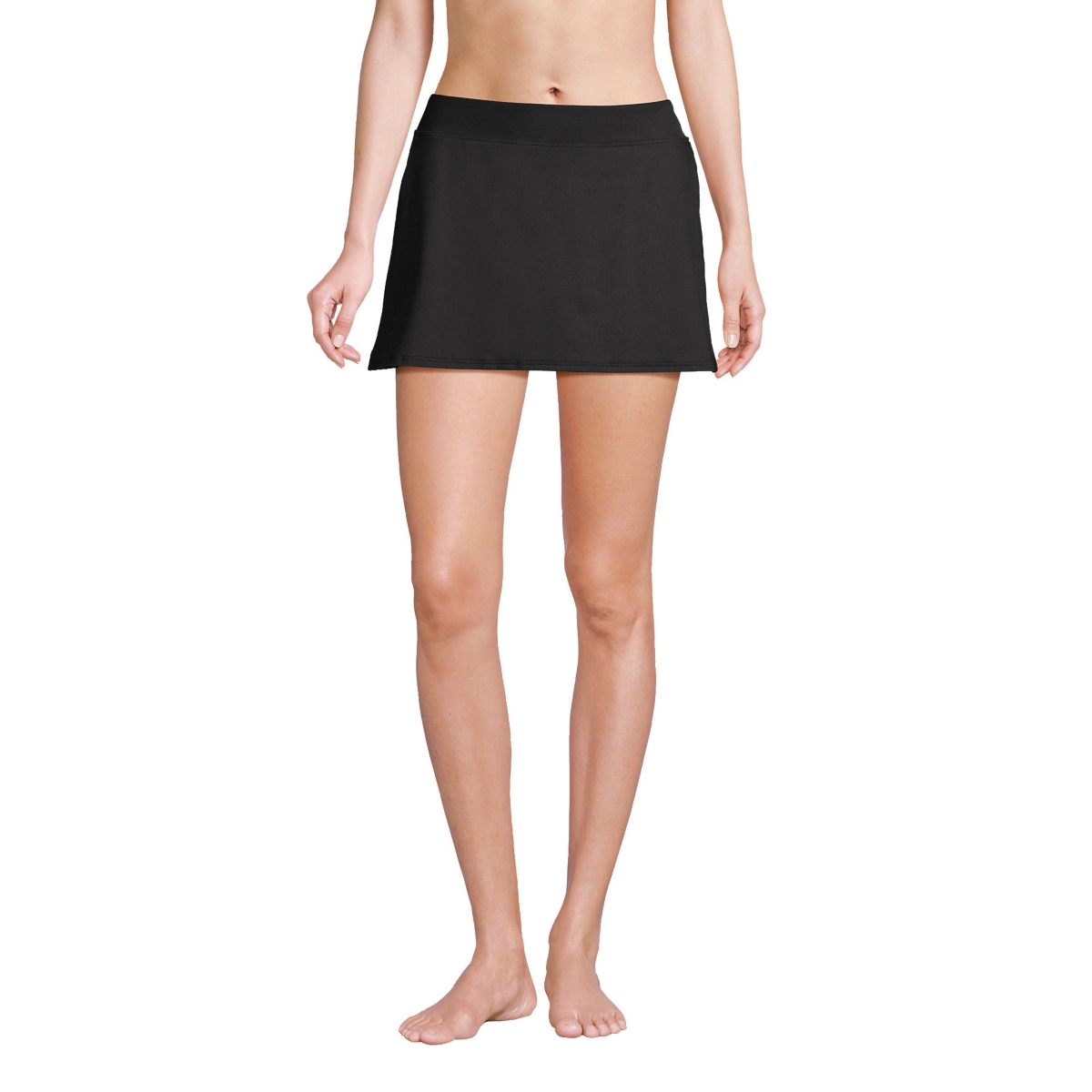 Lands' End Women's Long Chlorine Resistant Tummy Control Swim Skirt Swim Bottoms