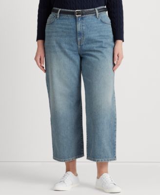 Lauren Ralph Lauren - Plus Size High-Rise Wide-Leg Pants