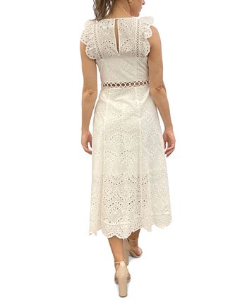 Sam edelman eyelet midi dress top