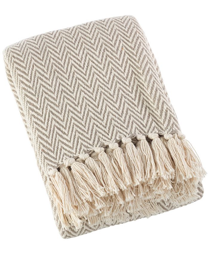 Saro Lifestyle Soft Chevron Throw Macy's
