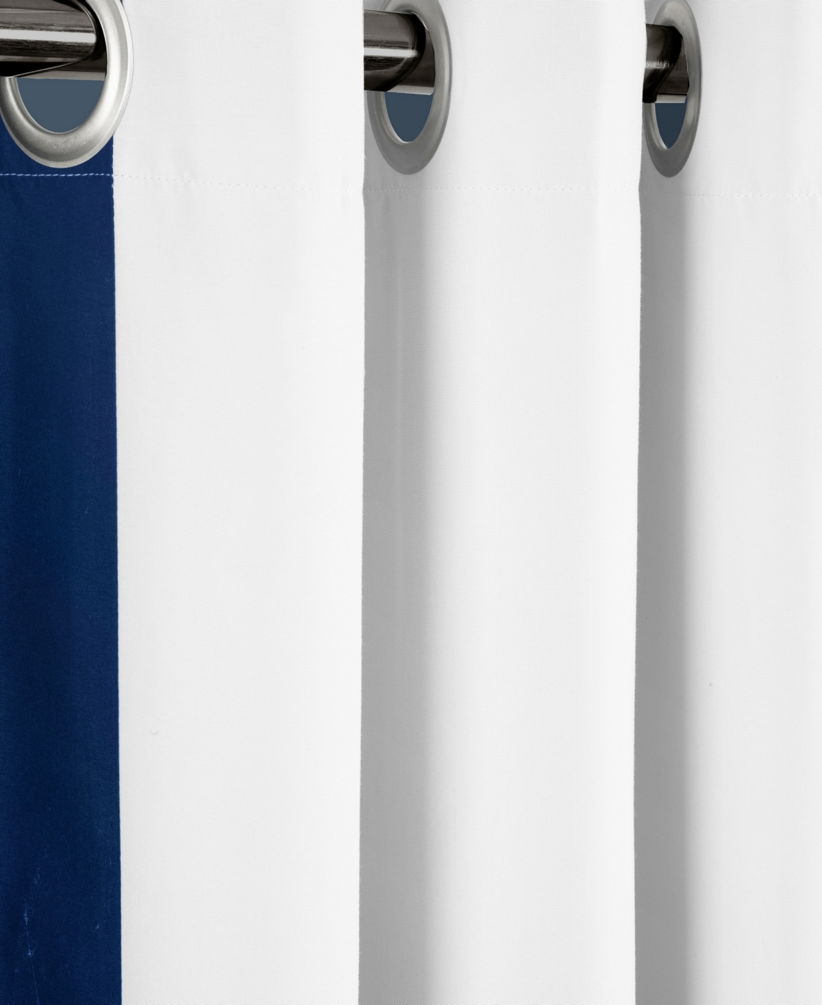 Lush Decor Block Border Grommet Blackout Window Curtain Panel Single 40"W x 84"L