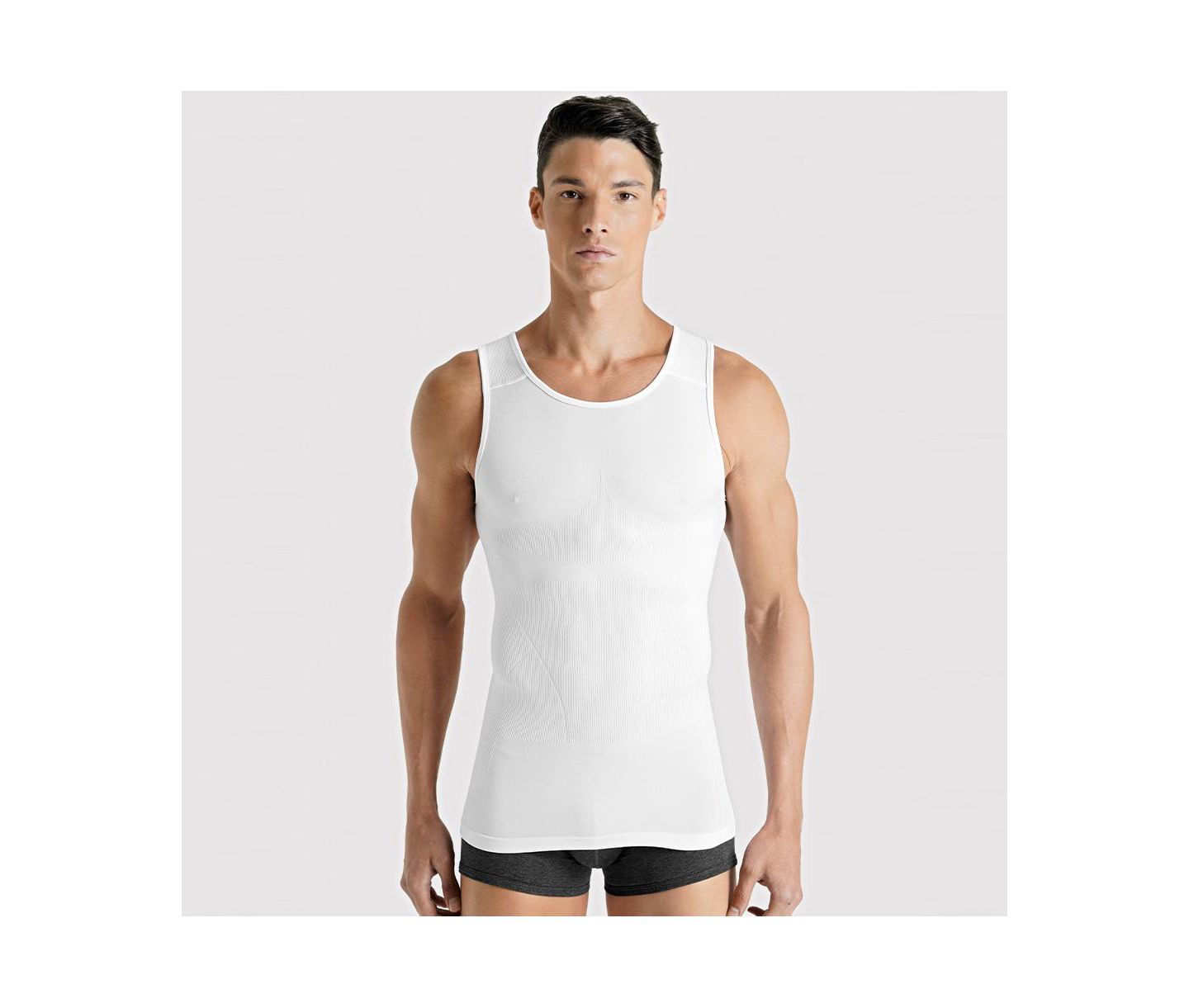 Мужской топ Rounderbum Basic Light Compression Tank Top, цвет: Белый — фото 1