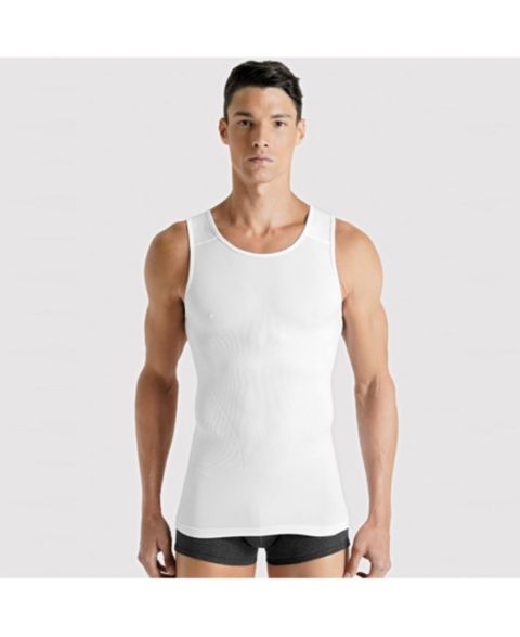Мужской топ Rounderbum Basic Light Compression Tank Top, цвет: Белый